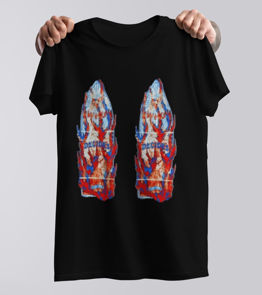 Who Decides War Stained Glass Angels In Flames Streetwear T-Shirt