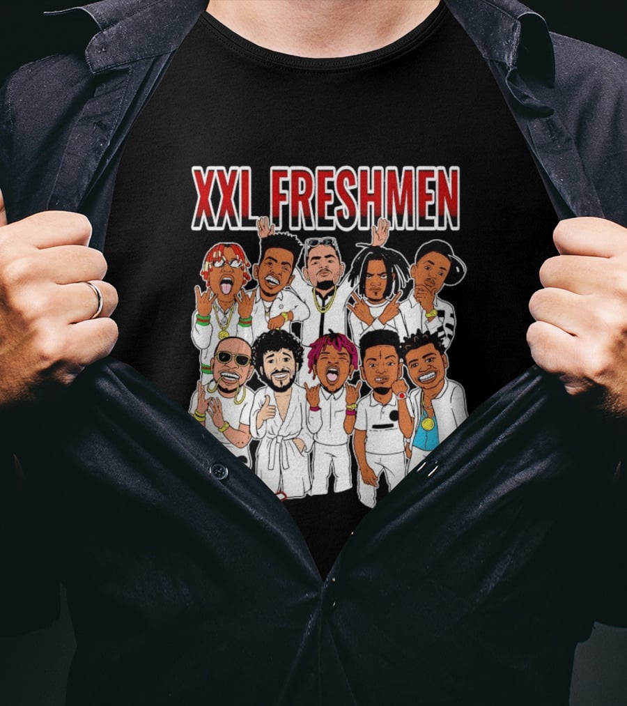 XXL Freshmen 2016 Rappers Cartoon Characters T-Shirt