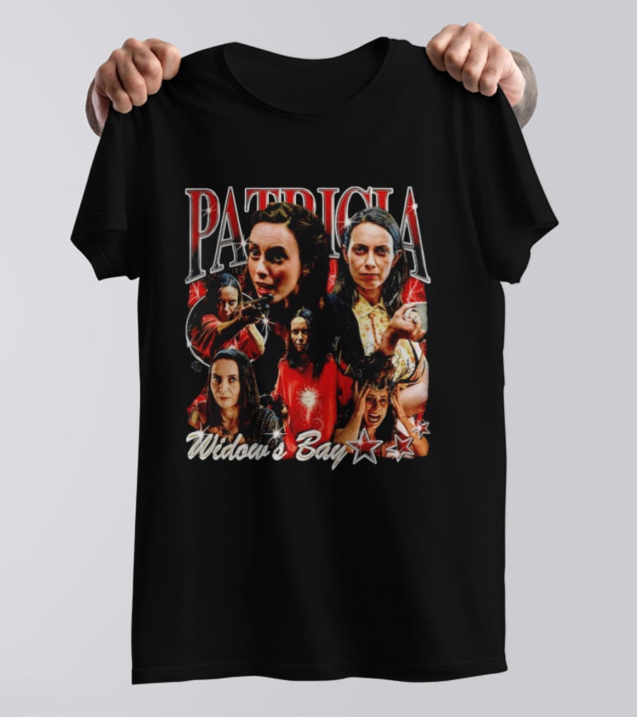 Patricia Widow's Bay Horror Icons Collage T-Shirt