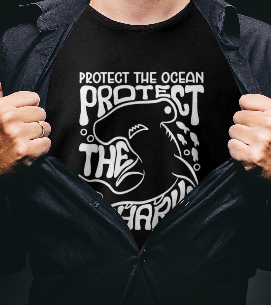 Protect The Ocean Protect The Sharks Hammerhead Shark Advocacy T-Shirt
