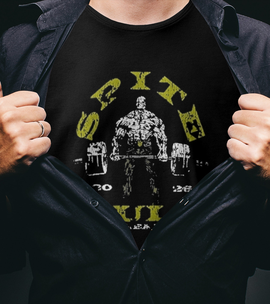 Spite Cult Gold's Gym Bay Area Metal Heavy Lifting T-Shirt