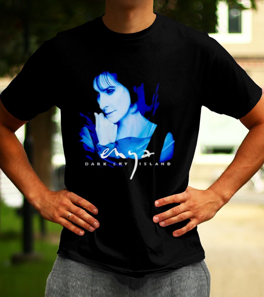 Enya Dark Sky Island Album Blue T-Shirt