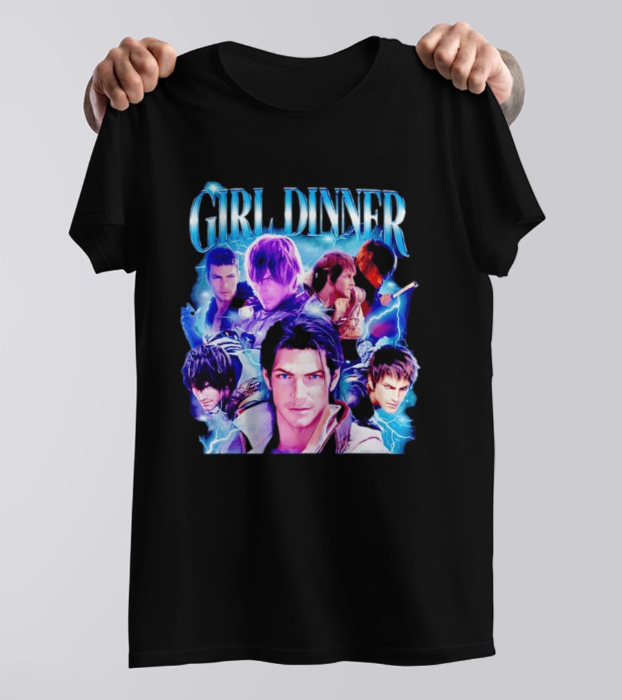 Girl Dinner Final Fantasy Characters Square Enix T-Shirt