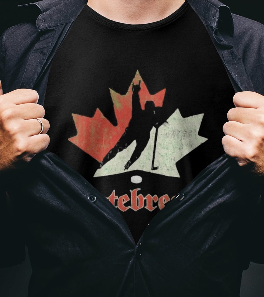 Maple Leaf Hockey Player Hatebreed T-Shirt