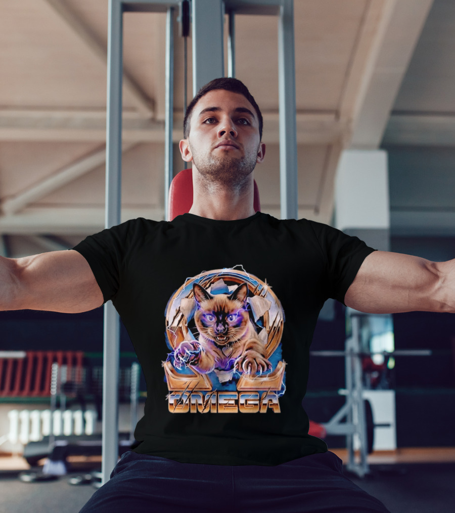 Kenny Omega Electric Cat With Lightning And Omega T-Shirt