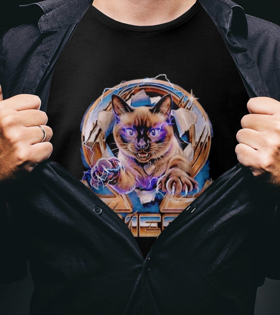 Kenny Omega Electric Cat With Lightning And Omega T-Shirt