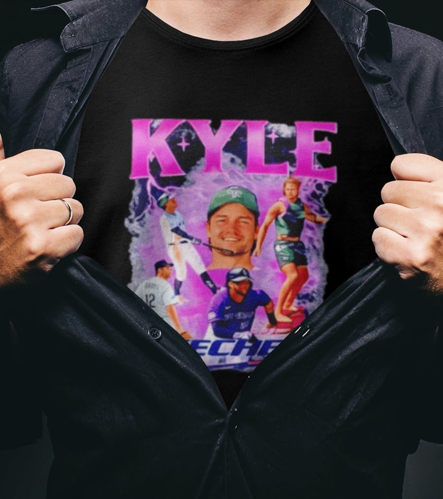 Kyle Groys Skecher Collage Baseball Dodgers > T-Shirt