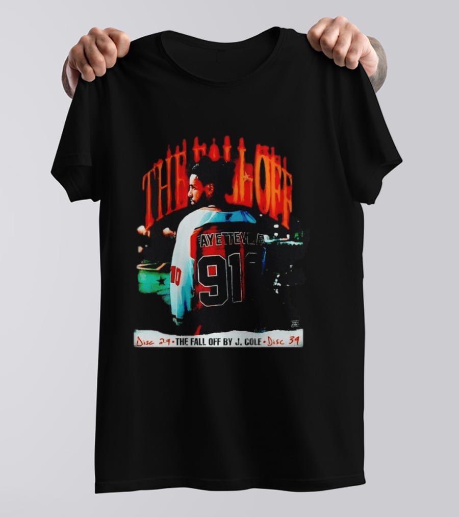 J Cole The Fall Off Fayetteville 910 Disc 29 Disc 34 T-Shirt