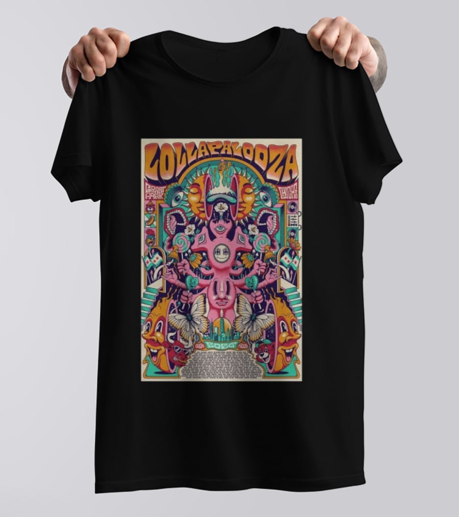 Lollapalooza Grant Park Chicago July 30 To August 2 2026 Festival T-Shirt