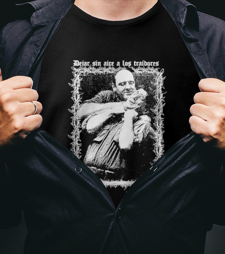 James Gandolfini Dejar Sin Aire A Los Traidores Mafia Power Cinematic T-Shirt