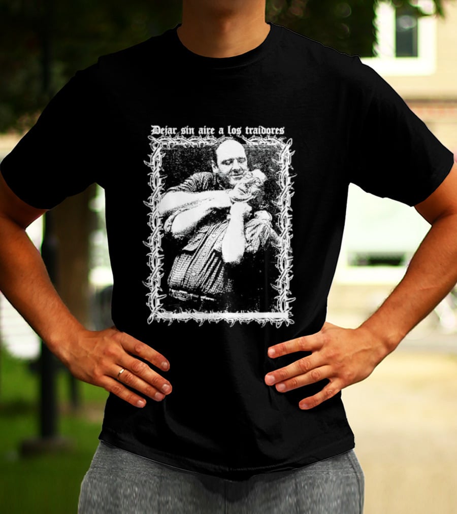 James Gandolfini Dejar Sin Aire A Los Traidores Mafia Power Cinematic T-Shirt