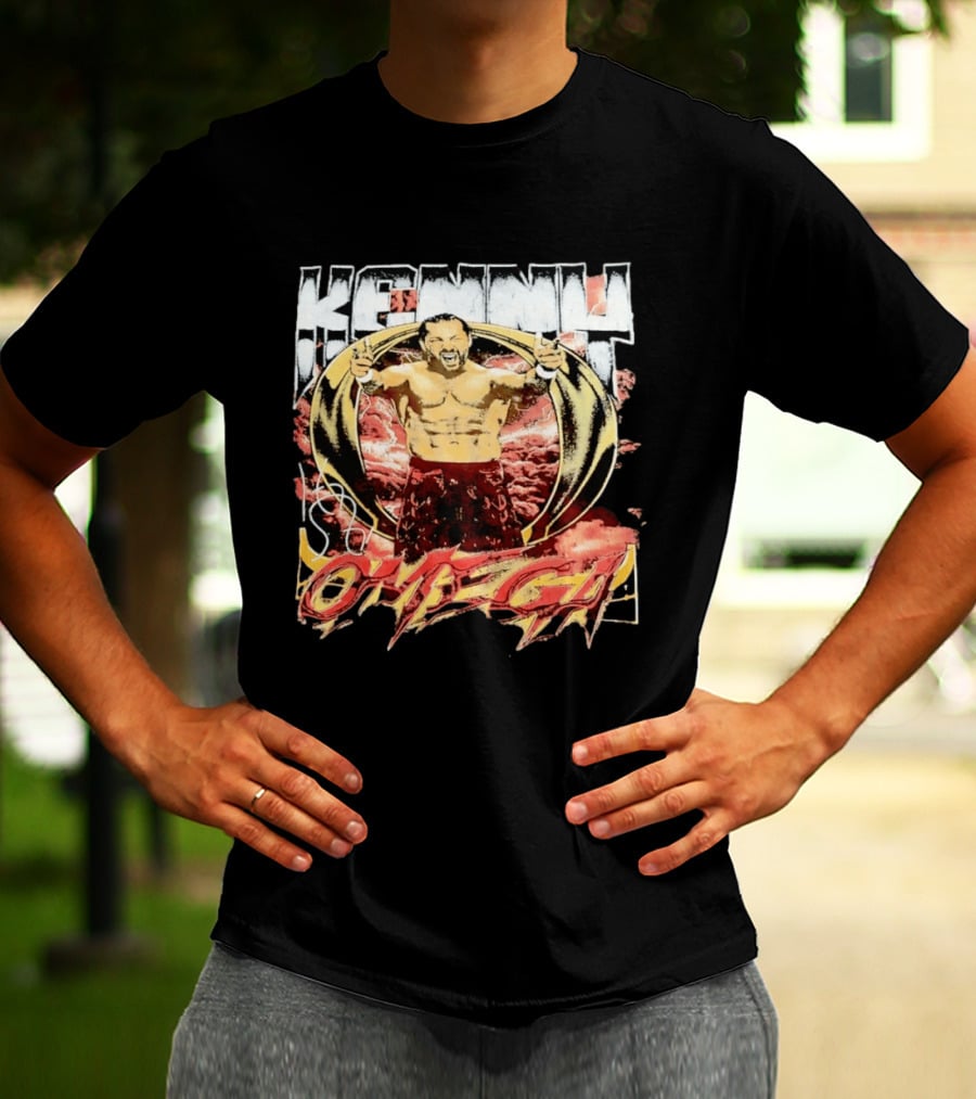 Kenny Omega AEW Wrestling Champion Dynamic Pose T-Shirt