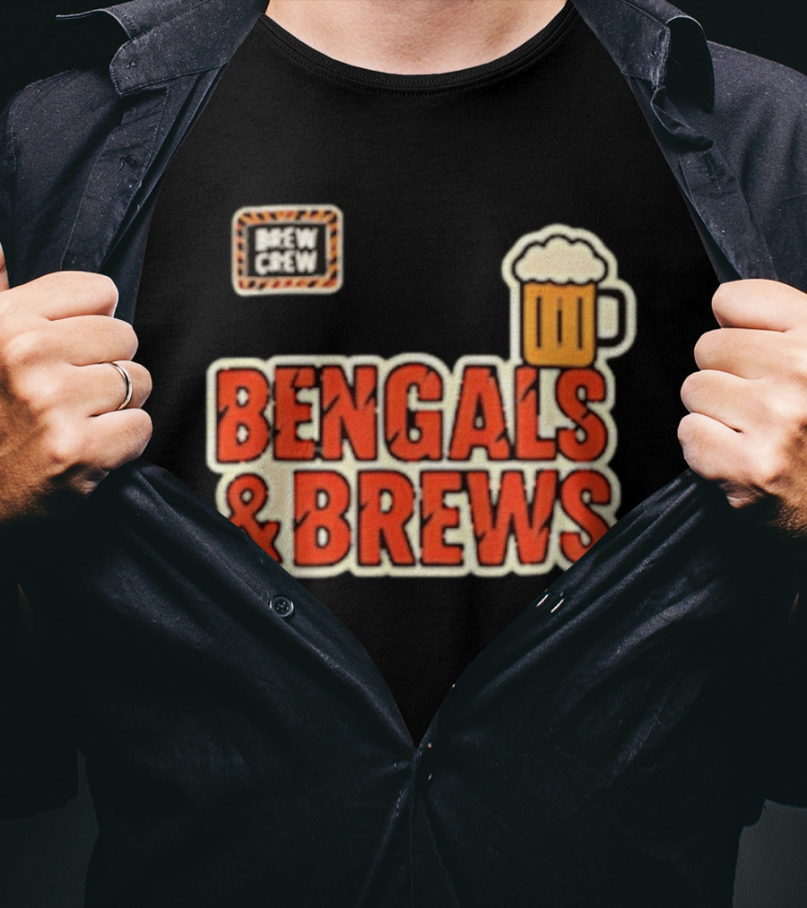 Bengals And Brews Brew Crew Beer T-Shirt