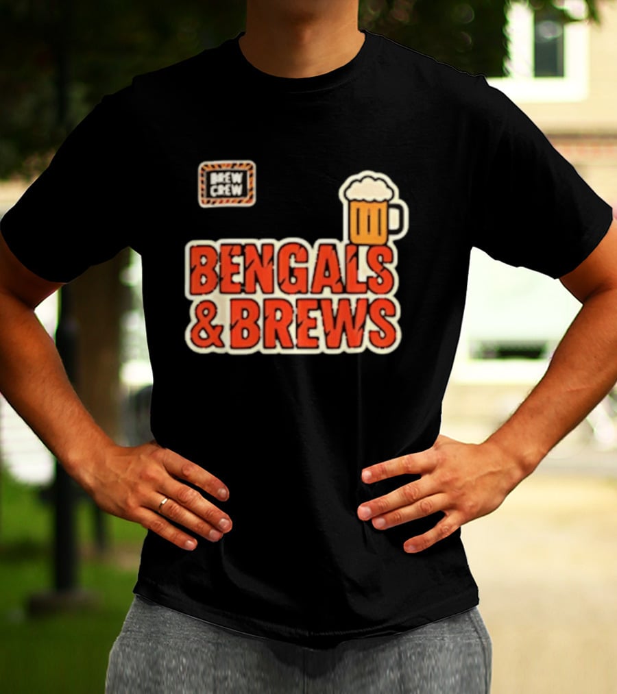 Bengals And Brews Brew Crew Beer T-Shirt