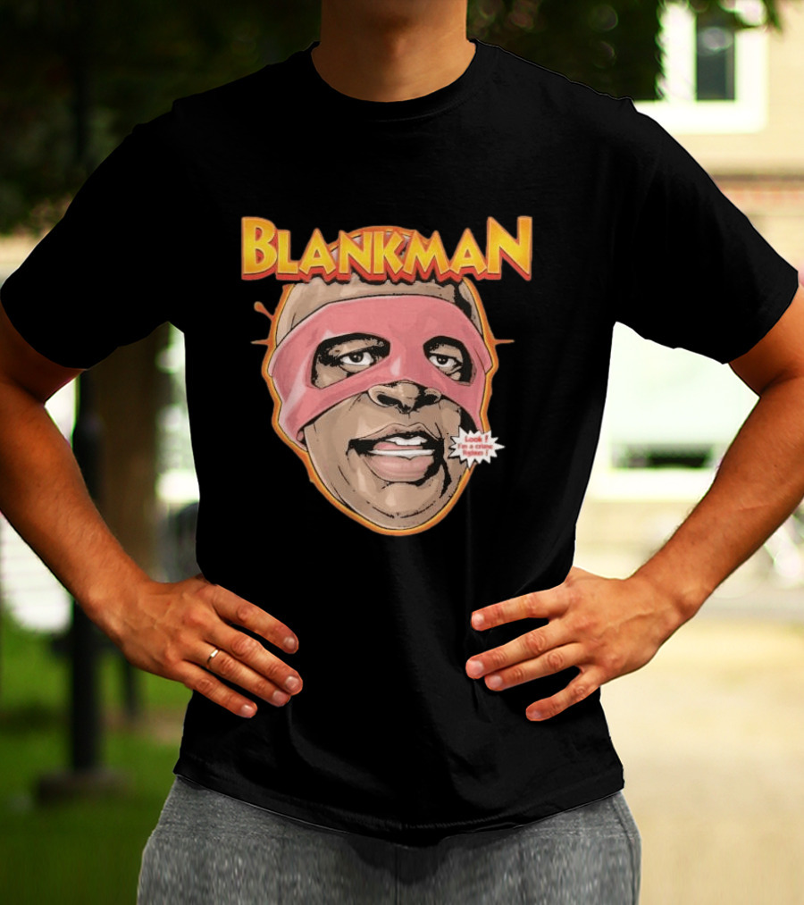 Blankman Look I'm A Crime Fighter Mask T-Shirt