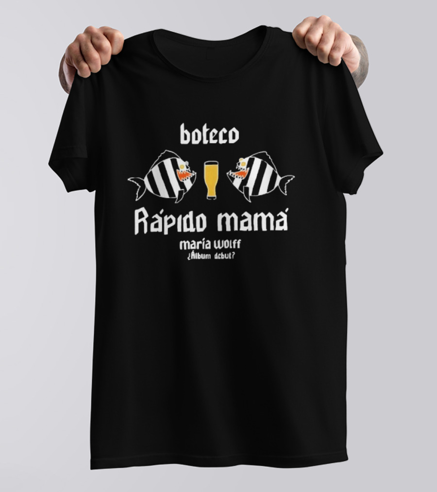 Boteco Rapido Mama Maria Wolff Album Debut Fish And Beer T-Shirt