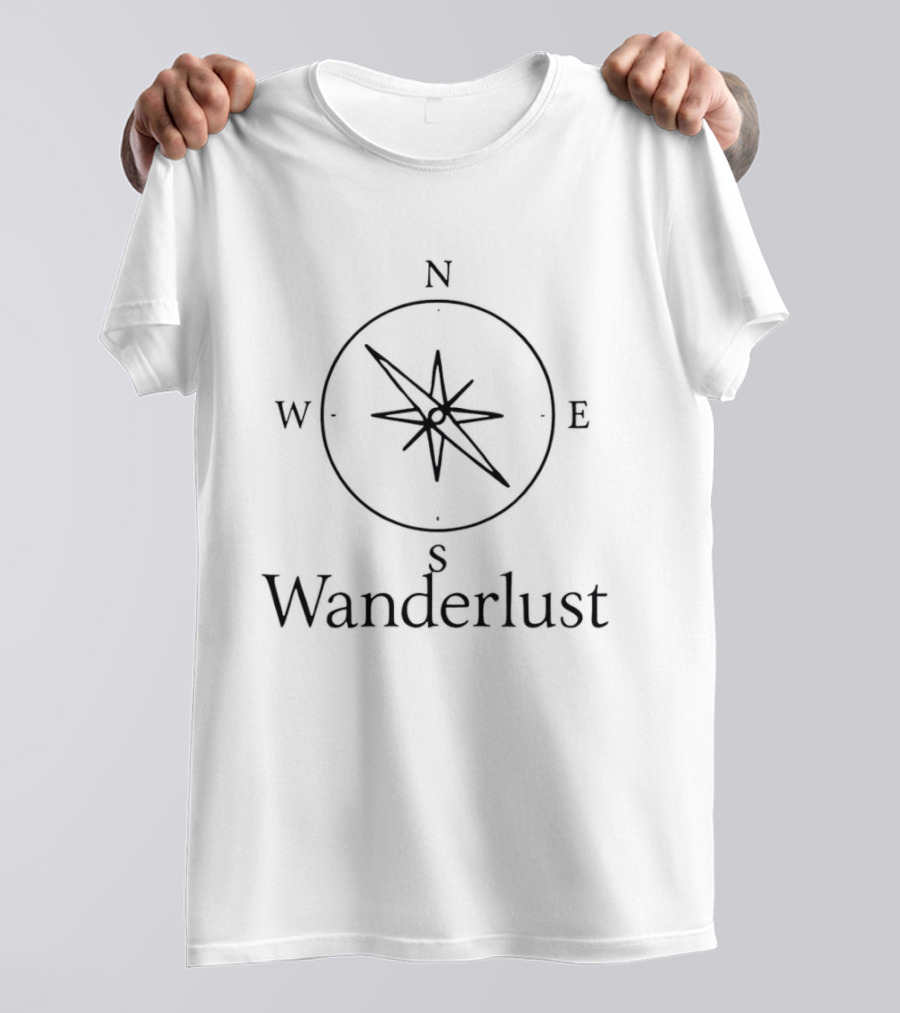 Wanderlust Compass Navigation Adventure Travel Spirit T-Shirt