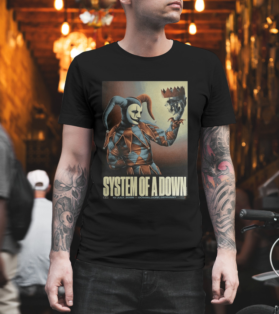 System Of A Down 2026 Düsseldorf Germany Pop Up Shop The Clown 10 July Open Air Park T-Shirt