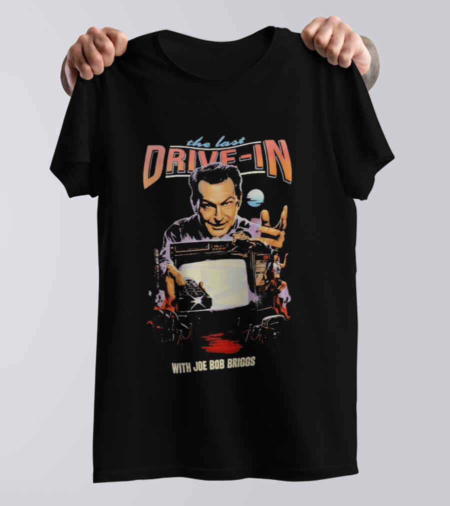 The Last Drive In With Joe Bob Briggs Retro Horror T-Shirt