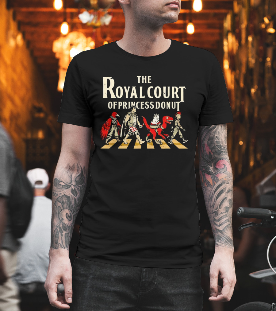 The Royal Court Of Princess Donut Abbey Road Dinosaur Parade T-Shirt