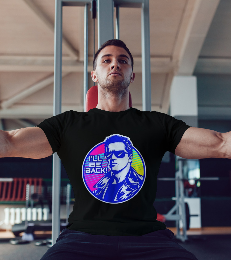 I'll Be Back Terminator Retro Neon T-Shirt
