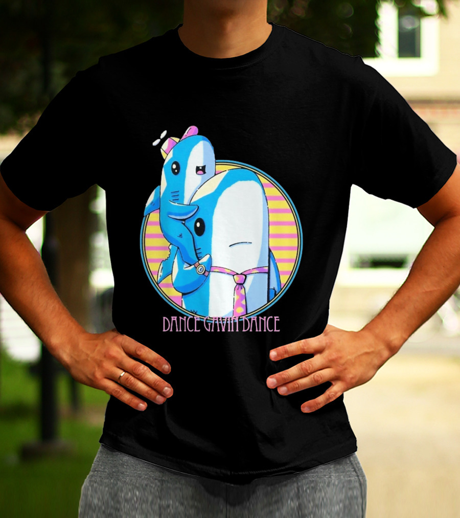 Dance Gavin Dance Shark Dad Cute Cartoon Marine Life Duo T-Shirt