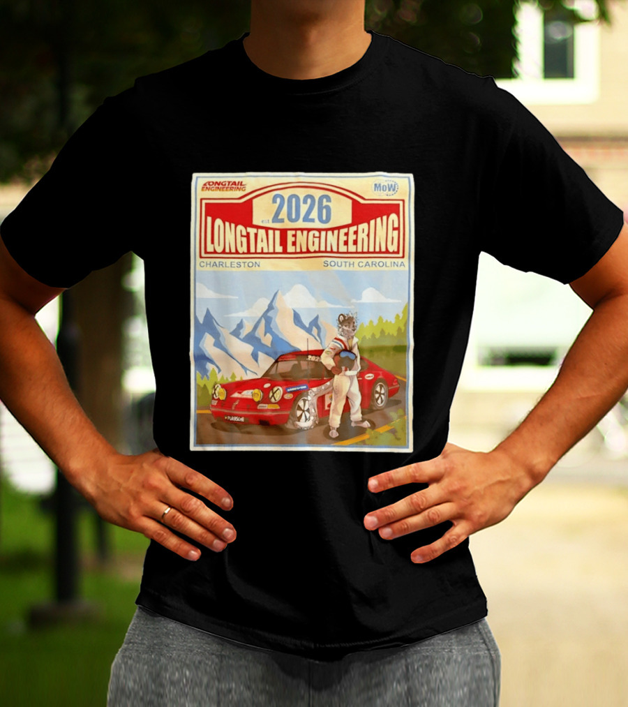 Longtail Engineering 2026 Racing Adventure Charleston South Carolina T-Shirt