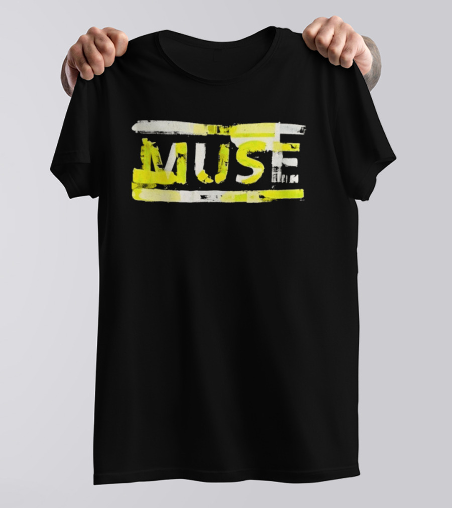 MUSE Band Inspired Yellow Paintbrush T-Shirt