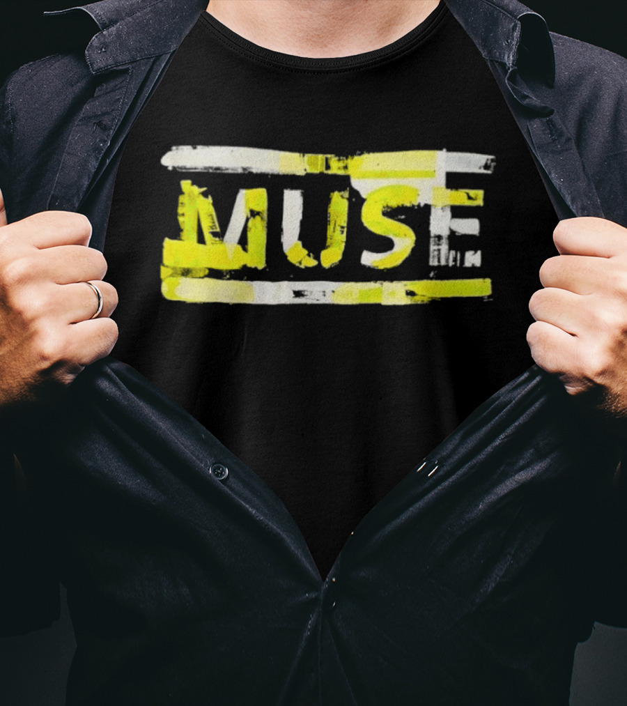 MUSE Band Inspired Yellow Paintbrush T-Shirt