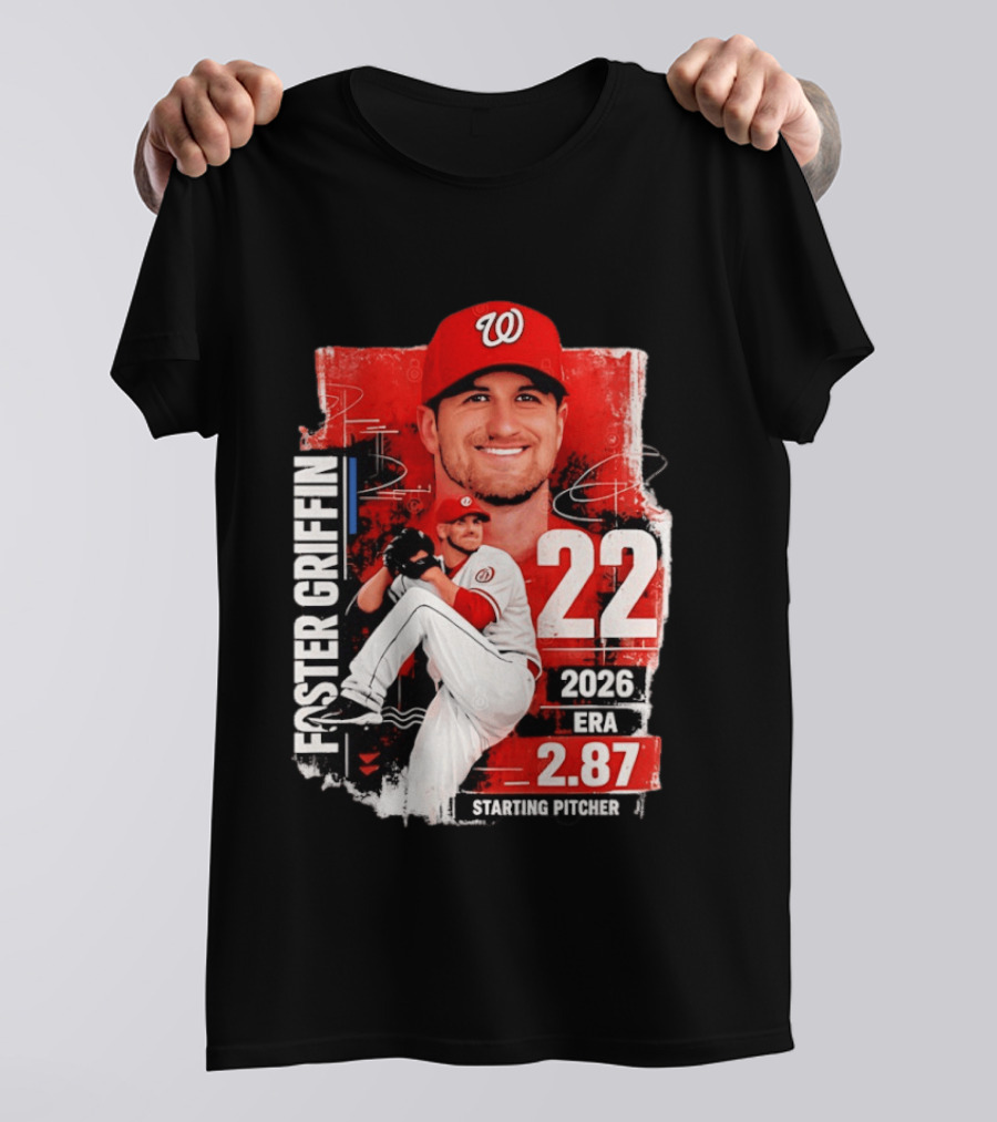 Foster Griffin 2026 ERA 2.87 Starting Pitcher 22 T-Shirt