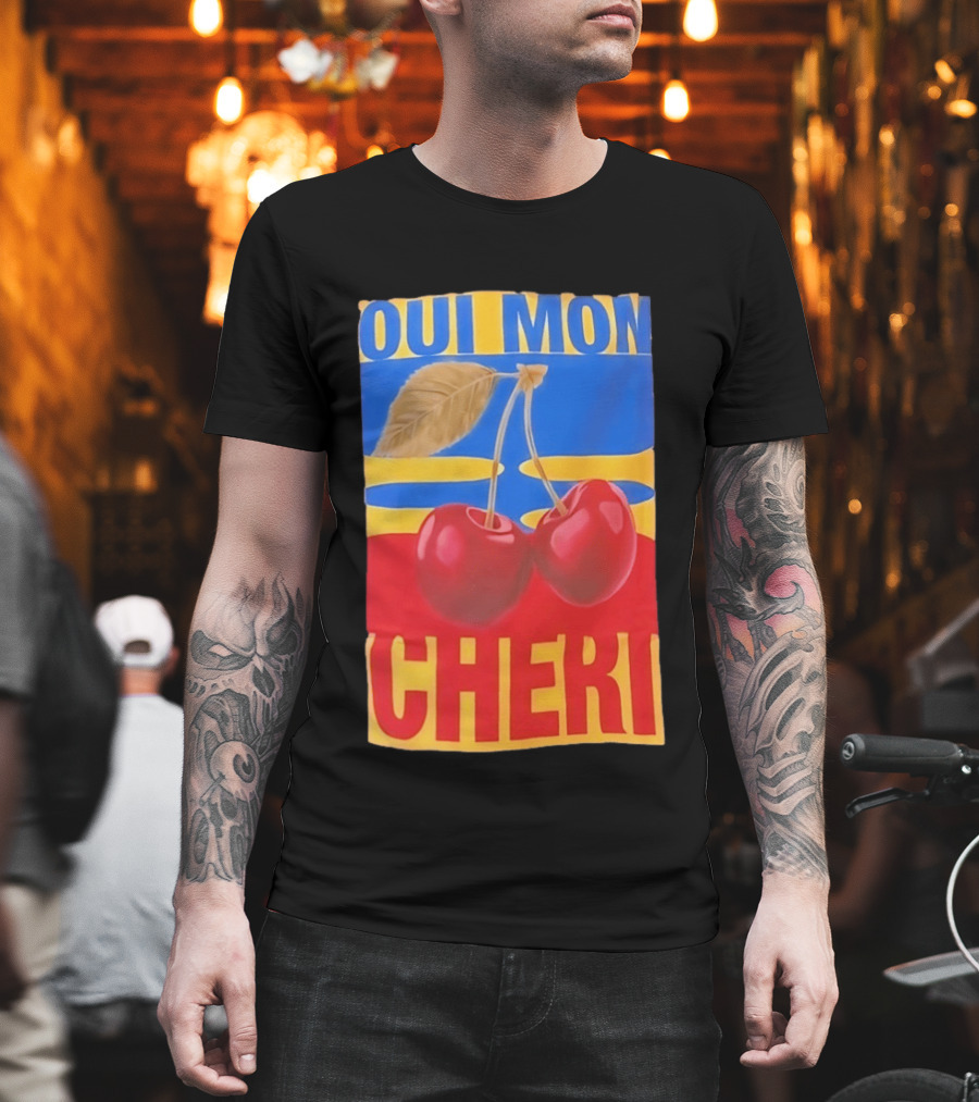 Oui Mon Cheri Cherry French Fruit T-Shirt