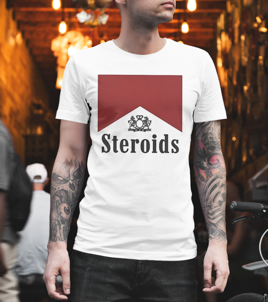 H2K Steroids Gym Fitness Lion Crest T-Shirt