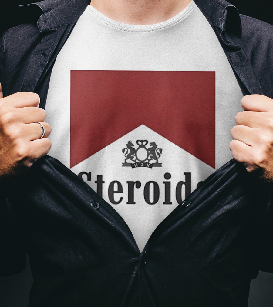 H2K Steroids Gym Fitness Lion Crest T-Shirt