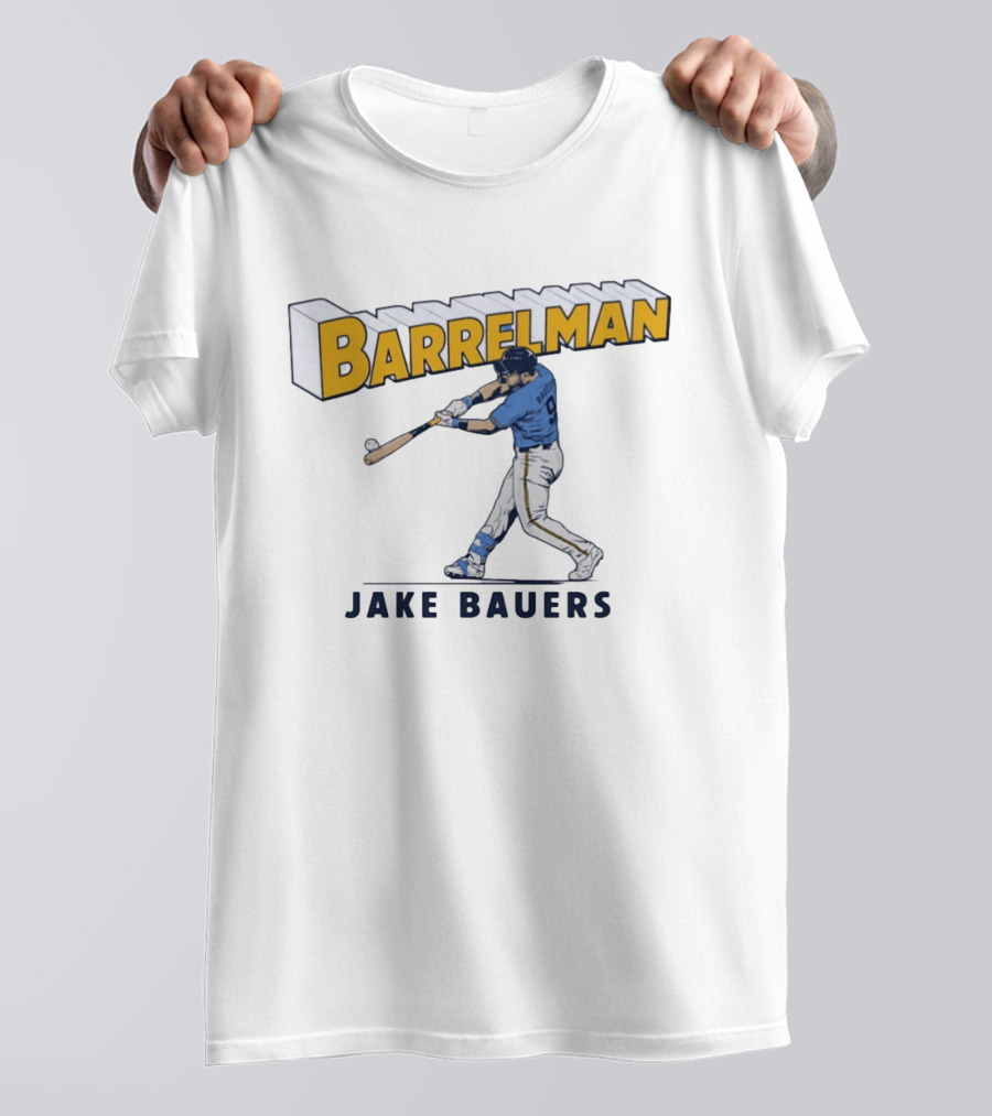 Barrelman Jake Bauers Baseball MLB Player T-Shirt