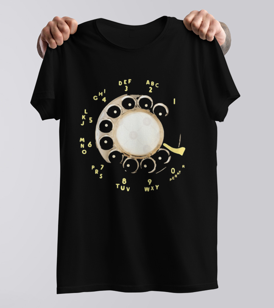 Rotary Telephone Dial ABC 1 2 3 T-Shirt