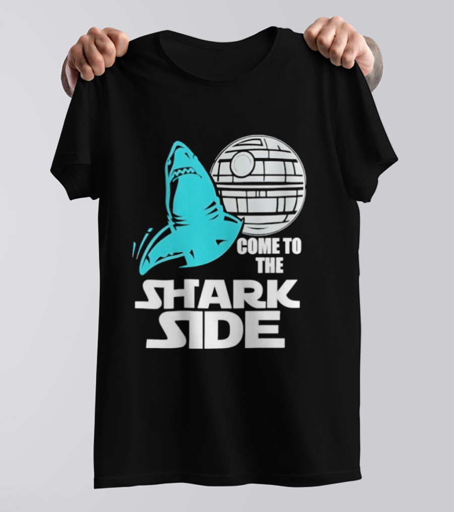 Come To The Shark Side With Death Star T-Shirt