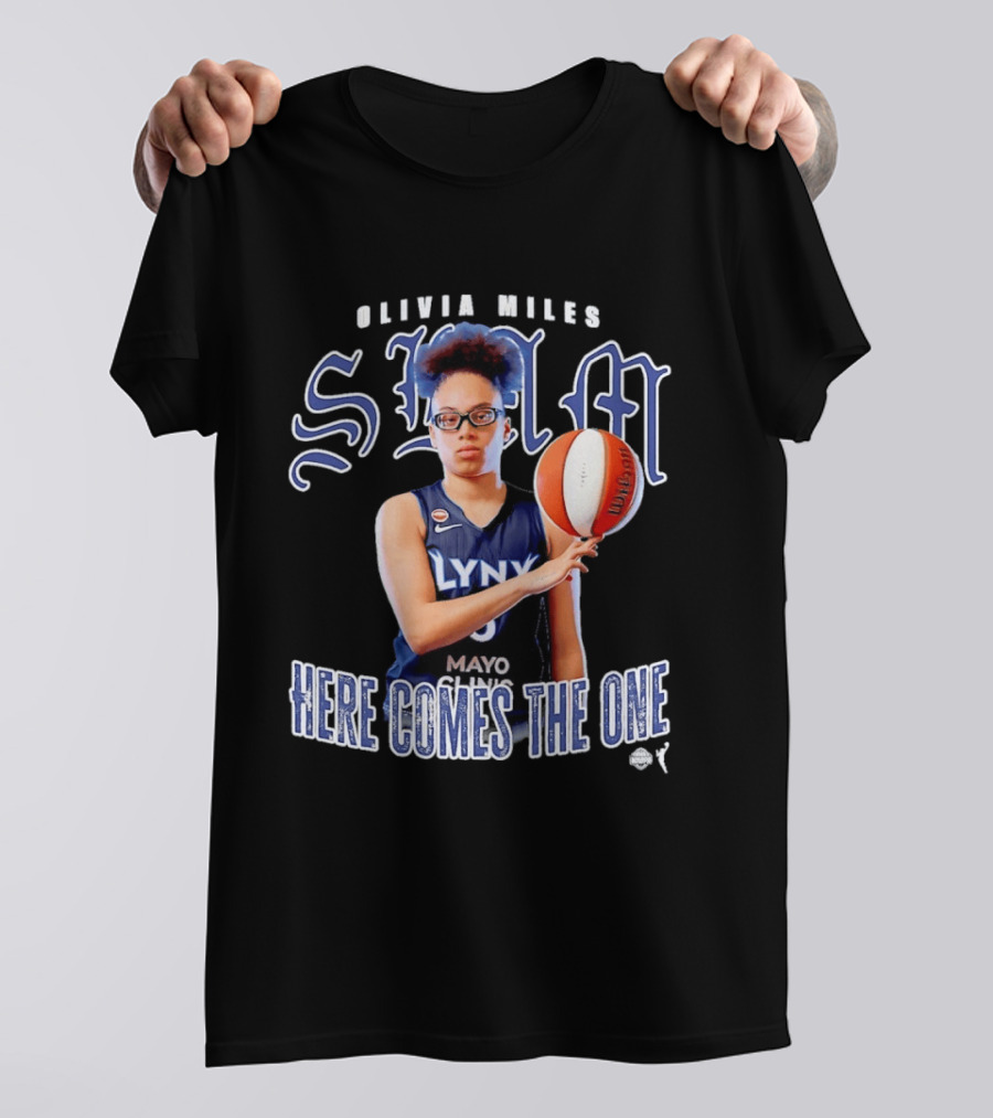 Slam Olivia Miles Lynx Basketball Here Comes The One T-Shirt