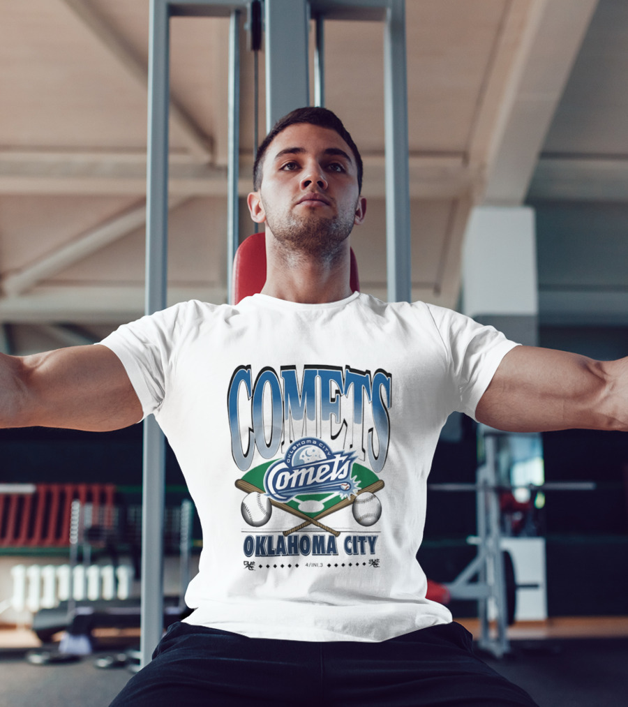 Oklahoma City Comets Baseball Team Sports Fan Gear T-Shirt
