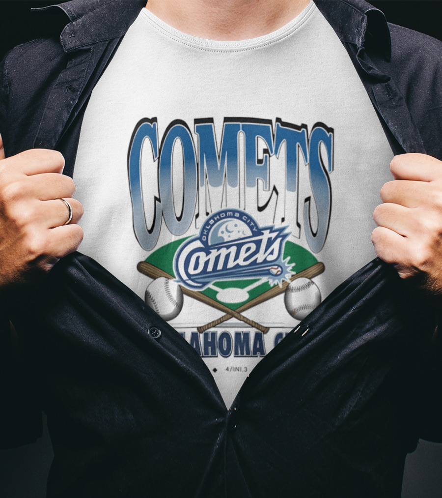 Oklahoma City Comets Baseball Team Sports Fan Gear T-Shirt