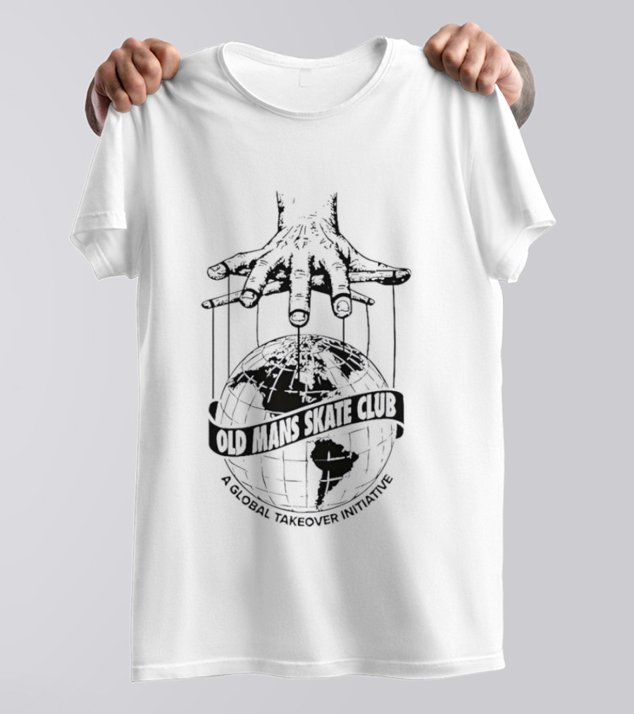 Old Mans Skate Club Global Takeover Puppet Globe T-Shirt
