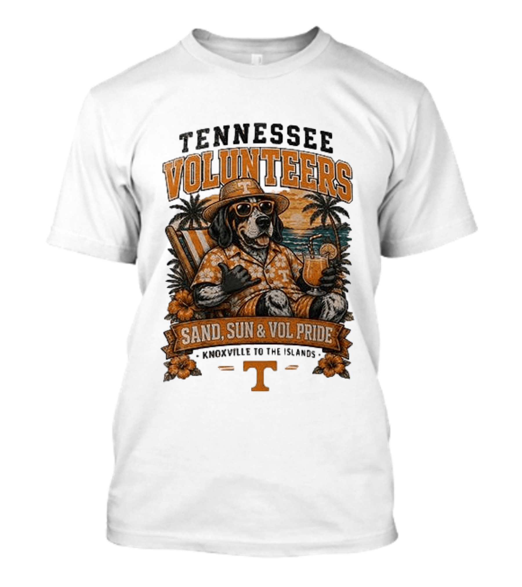 Tennessee Volunteers Sand Sun Knoxville To The Islands Vol Pride T-Shirt