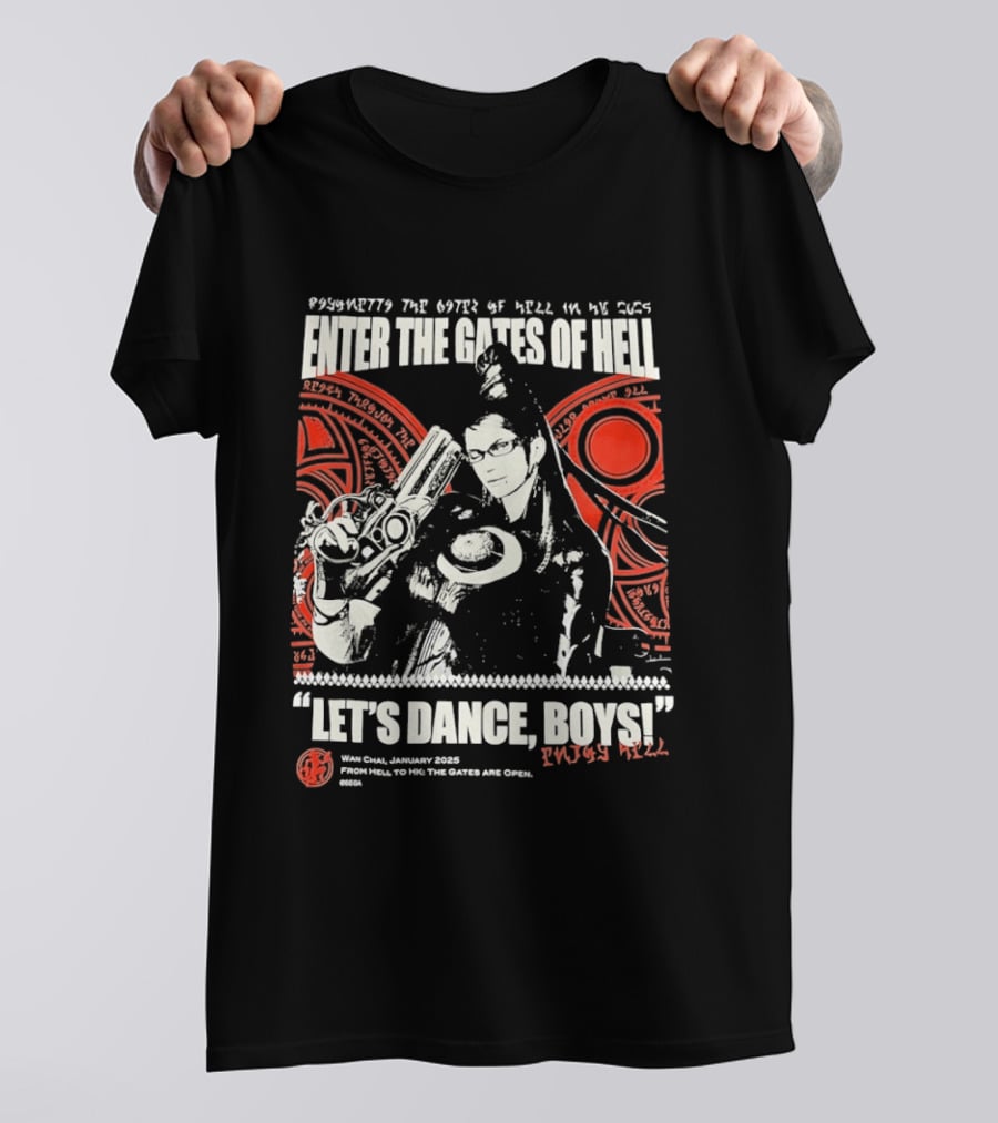 Bayonetta Enter The Gates Of Hell Let's Dance Boys 2025 Wan Chai T-Shirt