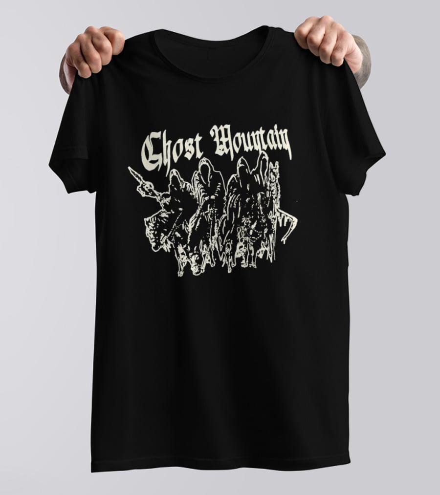 Ghost Mountain Grim Reaper Haunted Mound Spectral Figures T-Shirt