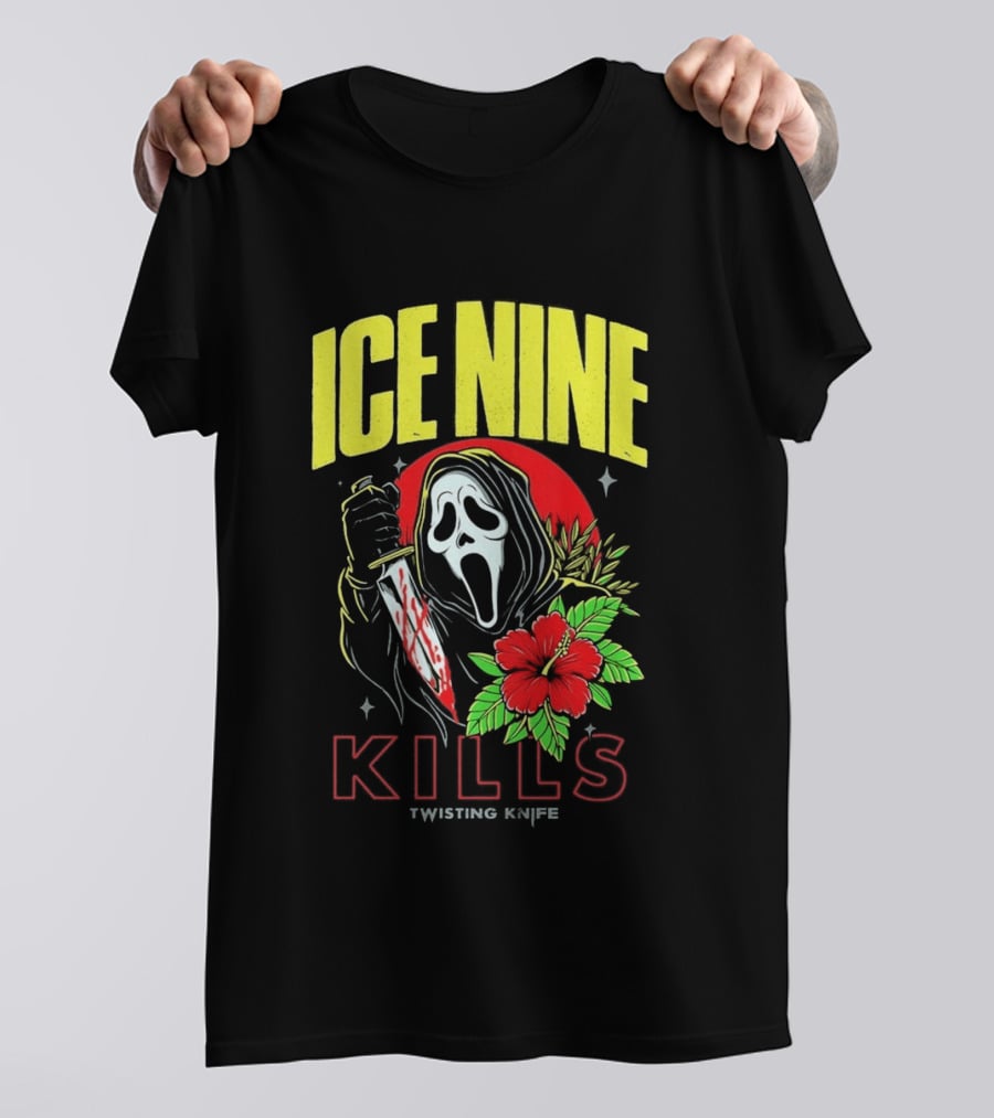Ice Nine Kills Ghostface Twisting Knife Aloha Sidney Summer Of Silence 2026 Collection T-Shirt