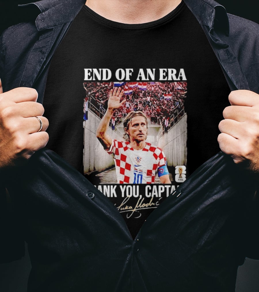 Croatia End Of An Era Thank You Captain Luka Modric 10 T-Shirt
