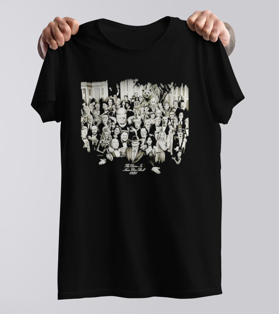 The Drive In Never Dies Ball 1921 Classic Horror Icons And Movie Legends T-Shirt