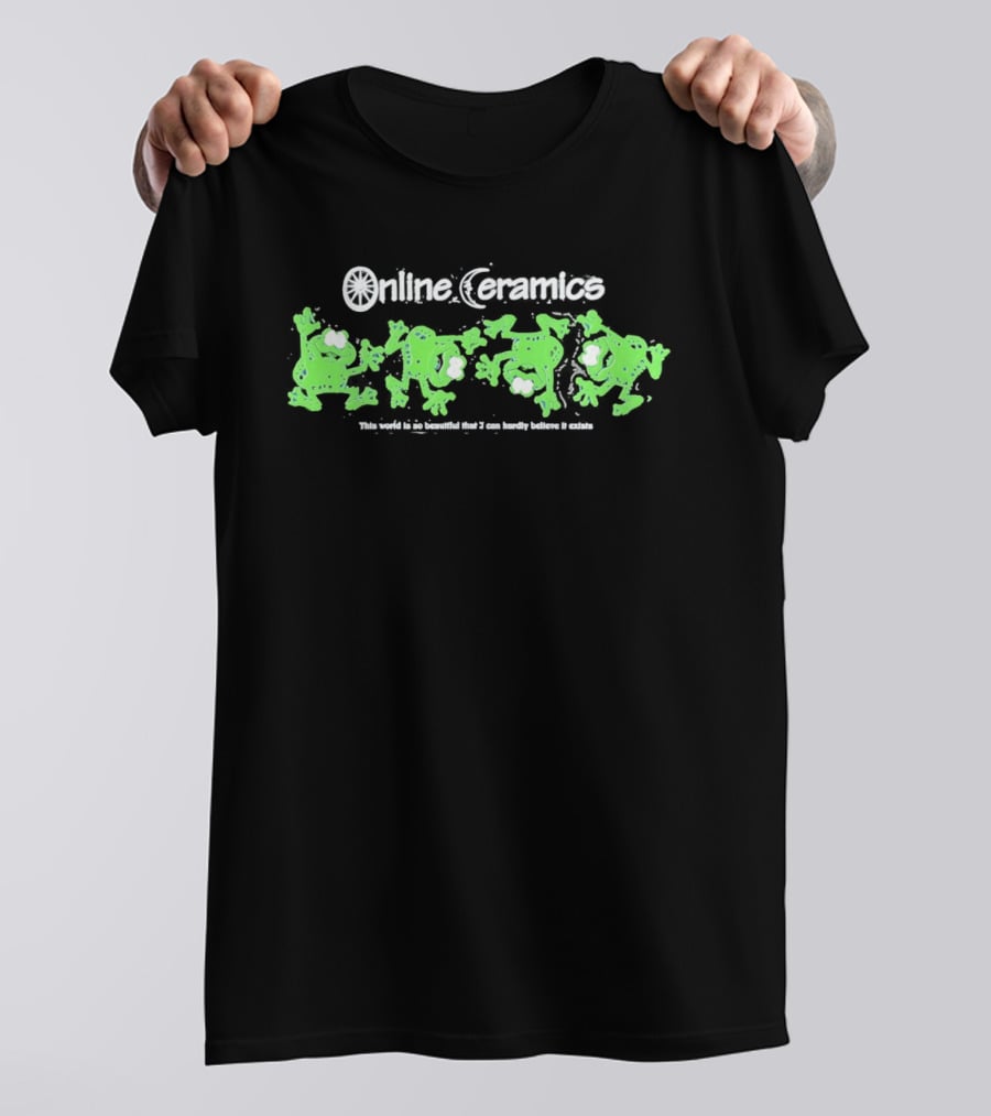 Online Ceramics Frogs This World Is So Beautiful Eco Friendly Clothing T-Shirt