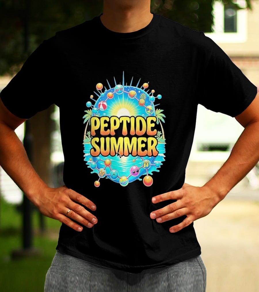 Peptide Summer Tropical Molecular Science Beach Vibe T-Shirt