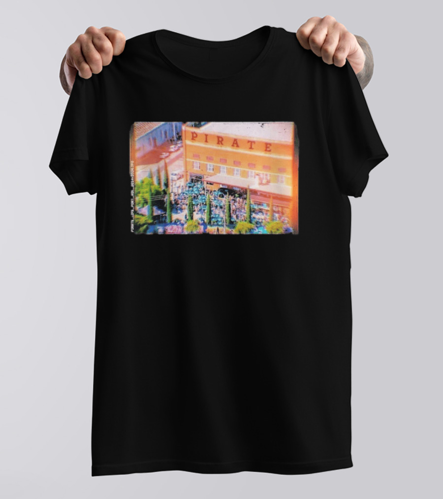 Pirate Life Brewery Port Adelaide Scene With Building And Crowd T-Shirt