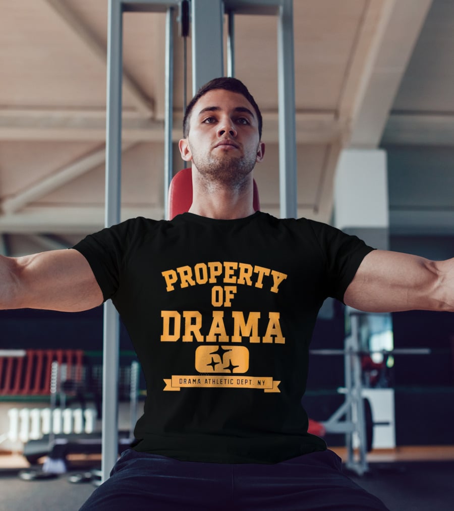 Property Of Drama Athletic Dept NY Vintage Style Sports T-Shirt
